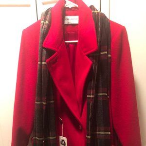New Wool Blend Winter Coat, Forecaster, size 7/8, Red